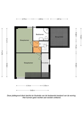Floorplan - Hub Ortmansstraat 21, 6286 EA Wittem
