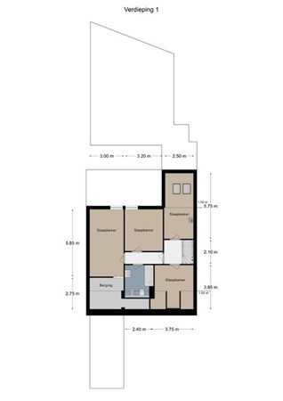 Floorplan - Mechelbeeklaan 9, 6281 NR Mechelen