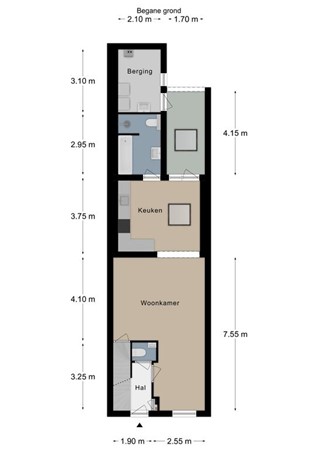 Floorplan - Gaasstraat 6, 6369 VA Simpelveld