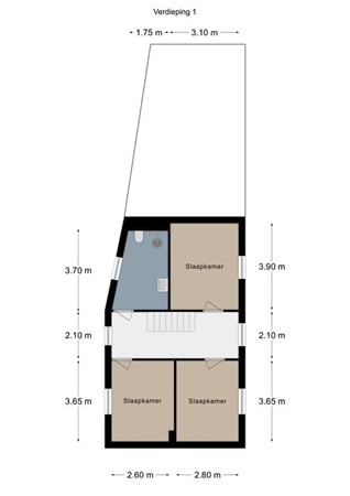 Floorplan - Wilhelminastraat 33, 6285 AT Epen