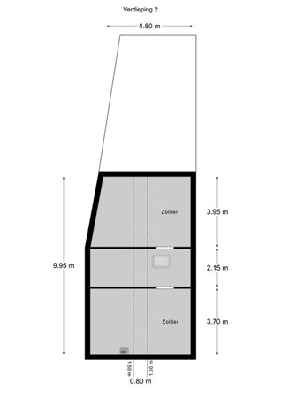 Floorplan - Wilhelminastraat 33, 6285 AT Epen