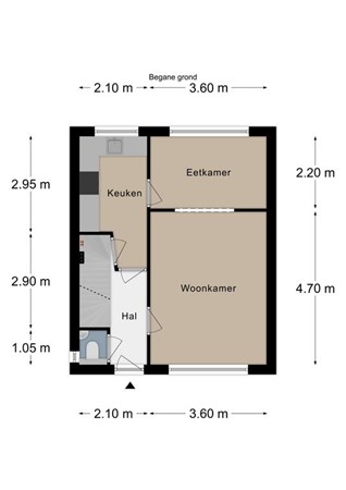 Floorplan - Steenberg 85, 6351 AR Bocholtz