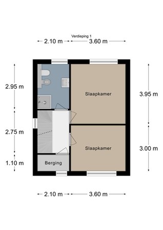 Floorplan - Steenberg 85, 6351 AR Bocholtz