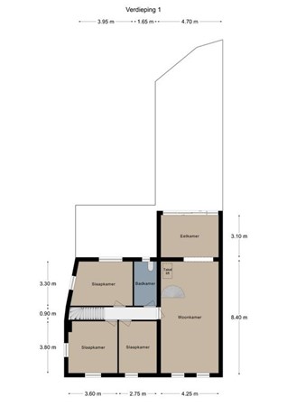Floorplan - Commandeurstraat 6, 6281 AM Mechelen