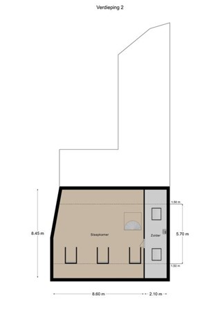 Floorplan - Commandeurstraat 6, 6281 AM Mechelen
