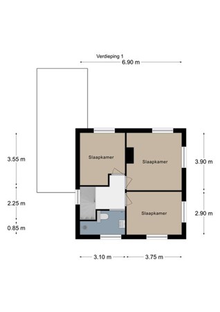 Floorplan - Prinses Margrietstraat 2, 6271 CJ Gulpen
