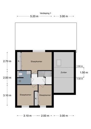 Floorplan - Frans Schleidenstraat 8, 6367 SM Voerendaal