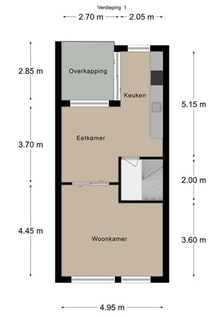 Floorplan - Dokter Delissenstraat 10, 6271 GH Gulpen