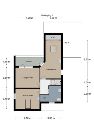 Floorplan - Hoofdstraat 93, 6281 BC Mechelen