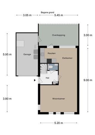 Floorplan - Deken Hennissenstraat 5, 6271 GB Gulpen