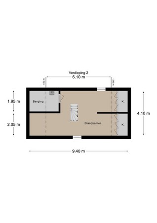 Floorplan - Wilhelminastraat 27, 6285 AS Epen