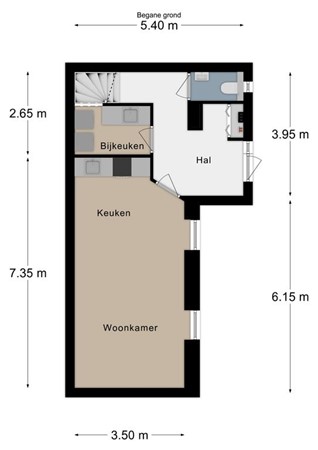 Floorplan - Looierstraat 42, 6271 BB Gulpen