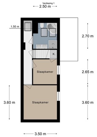 Floorplan - Looierstraat 42, 6271 BB Gulpen