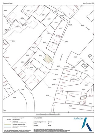 Floorplan - Looierstraat 42, 6271 BB Gulpen