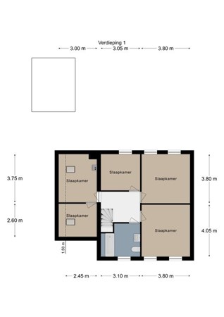 Floorplan - Breeweg 7, 6305 AS Schin op Geul