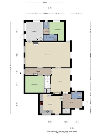 Floorplan - Beerseweg 20, 5087 TP Diessen