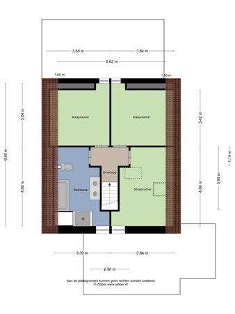 Floorplan - Beerseweg 20, 5087 TP Diessen