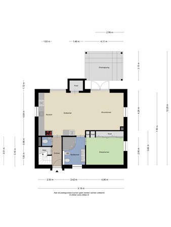 Floorplan - Den Drul 19R116, 5439 NR Linden