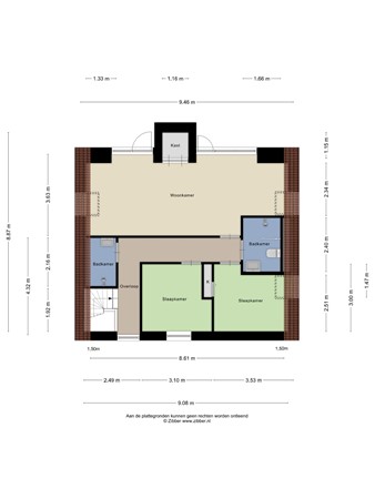 Floorplan - Den Drul 19R116, 5439 NR Linden