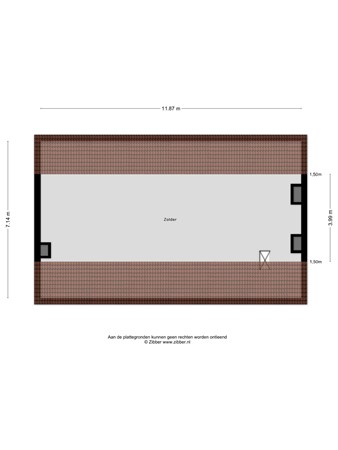 Floorplan - Molendijk 9, 4698 PK Oud-Vossemeer