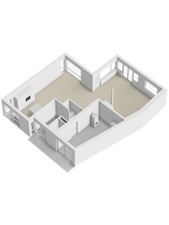 Cézannehof 61, 1628 XE Hoorn - 03 Begane grond 3D.png