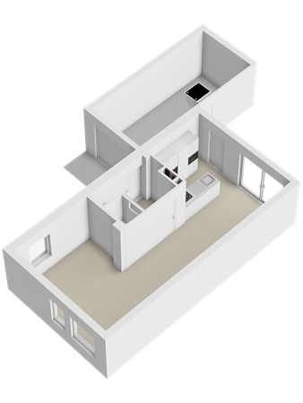 Amethyst 35, 1625 RV Hoorn - 3. Begane grond 3D.png