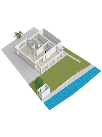 Osseweid 39, 1679 GN Midwoud - 02 begane grond met tuin 3D.png