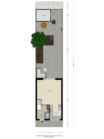 Grote Waard 51, 1689 CM Zwaag - 01 Begane grond met tuin.jpg