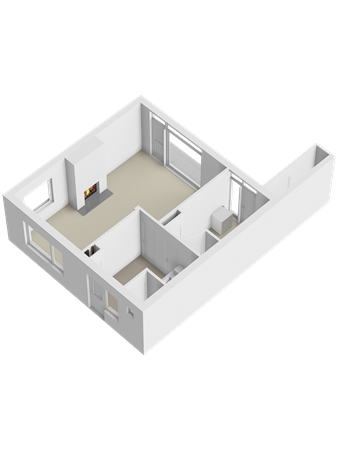 Willemsweg 1, 1623 JA Hoorn - 04 beg grond 3d.png