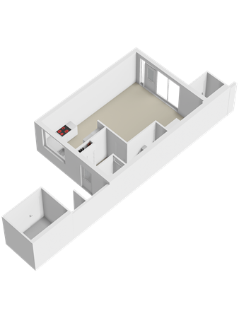 Boeier 19, 1625 CH Hoorn - 04 Begane grond 3D.png