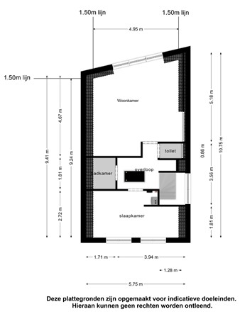 Nieuwe Noord 57A, 1621 EM Hoorn - 01 verdieping.jpg