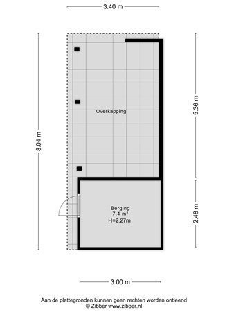 Tinnegieter 87, 1625 AV Hoorn - 05 Berging met overkapping.jpg