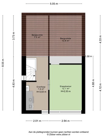 Breitnerhof 216, 1628 XP Hoorn - 04. 2e Verdieping.jpg