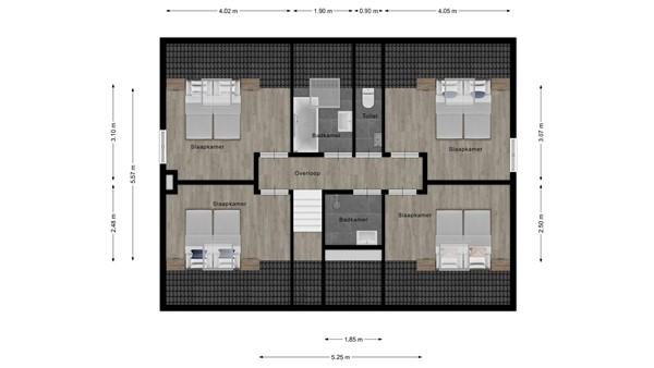 Floorplan - Baanstpoldersedijk 4-301, 4504 PR Nieuwvliet