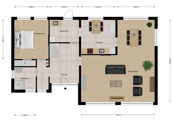 Floorplan - Terhofstededijk 4, 4505 PE Zuidzande