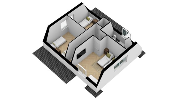 Floorplan - Westlangeweg 1A182, 4513 KM Hoofdplaat