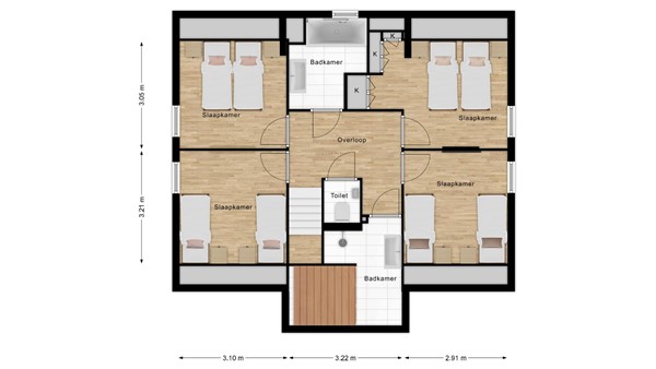 Floorplan - Westduynen 22, 4506 GR Cadzand