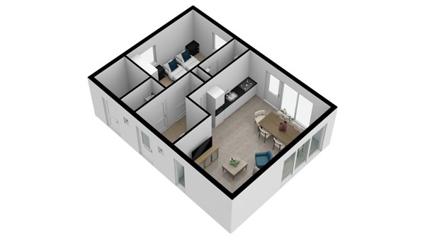 Floorplan - Baanstpoldersedijk 4-151, 4504 PR Nieuwvliet