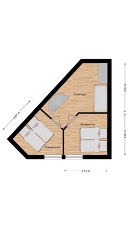 Floorplan - Heggerank 30, 4504 RV Nieuwvliet