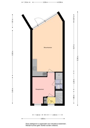 Floorplan - Meidoornstraat 14, 4506 KG Cadzand