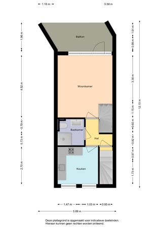 Floorplan - Meidoornstraat 14, 4506 KG Cadzand