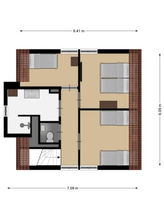 Floorplan - 'T Lage Duyn 28, 4506 GP Cadzand