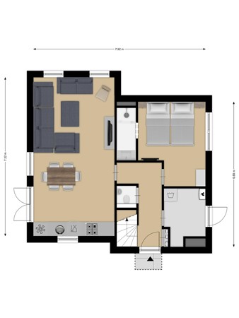 Floorplan - Laan van Cavelot 115, 4506 GB Cadzand