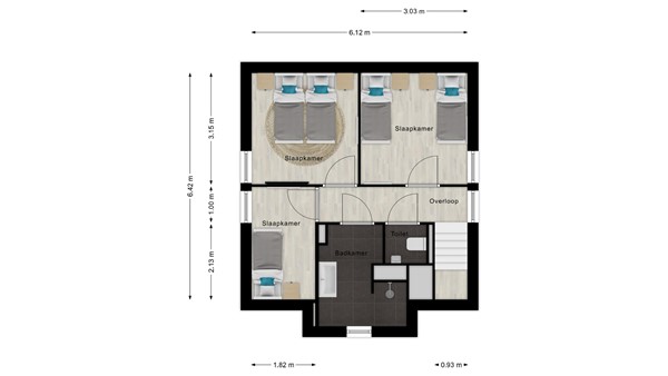 Floorplan - Westduynen 53, 4506 GR Cadzand