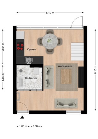 Floorplan - De Lopinge 25, 4506 JX Cadzand