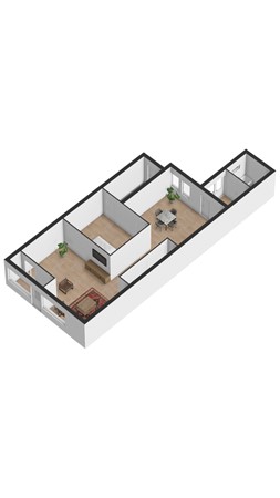 Floorplan - Dorpsstraat 24, 4504 AH Nieuwvliet