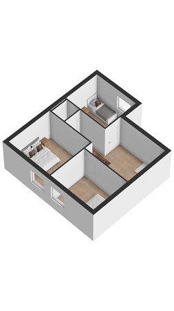 Floorplan - Dorpsstraat 24, 4504 AH Nieuwvliet