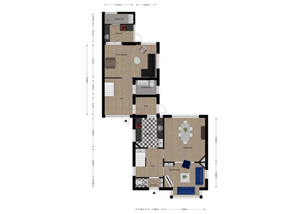 Floorplan - Duindoornstraat 7, 4506 KH Cadzand