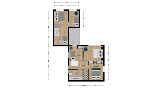 Floorplan - Duindoornstraat 7, 4506 KH Cadzand
