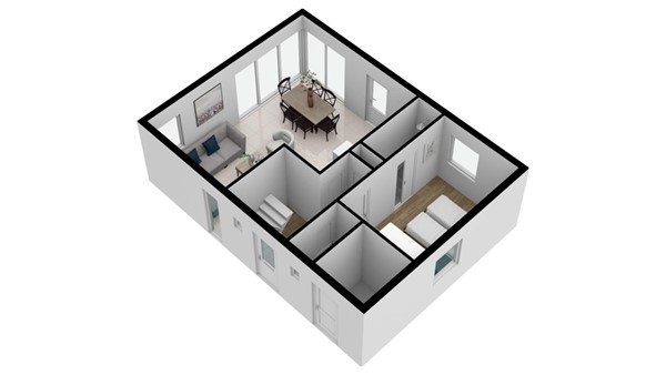 Floorplan - Baanstpoldersedijk 4-211, 4504 PR Nieuwvliet